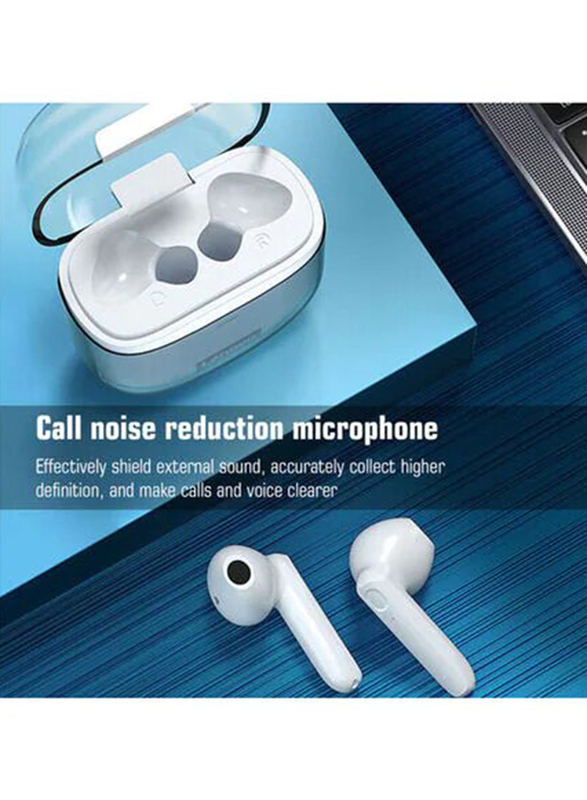Lenovo XT96 Wireless / Bluetooth In-Ear Noise Cancelling Earbuds, White