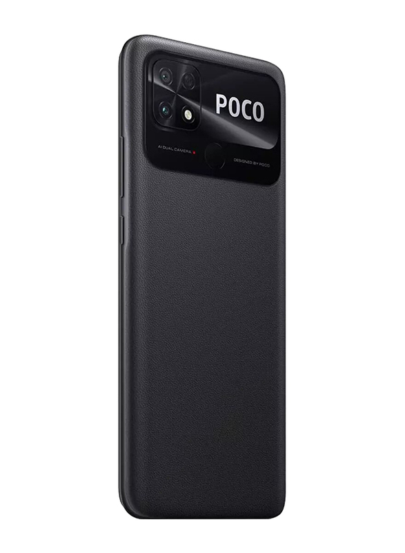 هاتف شاومي هاتف بوكو C40 سعة تخزين 64 غيغابايت باور بلاك, بدون فيس تايم, ذاكرة وصول عشوائي 4 غيغابايت, الجيل الرابع ال تي اي, بشريحتين