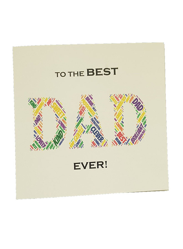 

Generic The Best DAD Ever Greeting Card, Multicolour