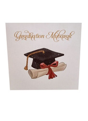 Graduation Mubarak Greeting Card, Multicolour