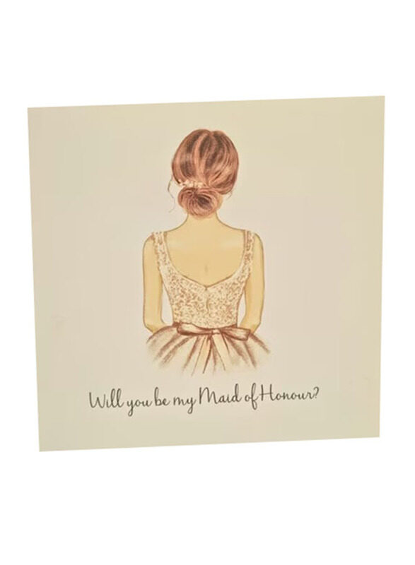 

Generic Will You Be My Maid of Honoour Greeting Card, Multicolour