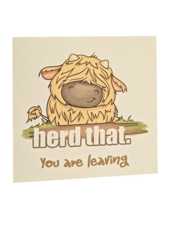

Generic I Heard That You Are Leaving Cow Greeting Card, Multicolour