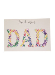 My Amazing DAD Greeting Card, Multicolour