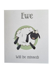 Ewe Will Be Missed Greeting Card, Multicolour