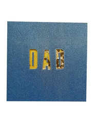 Dad Shaker Greeting Card, Blue/Gold