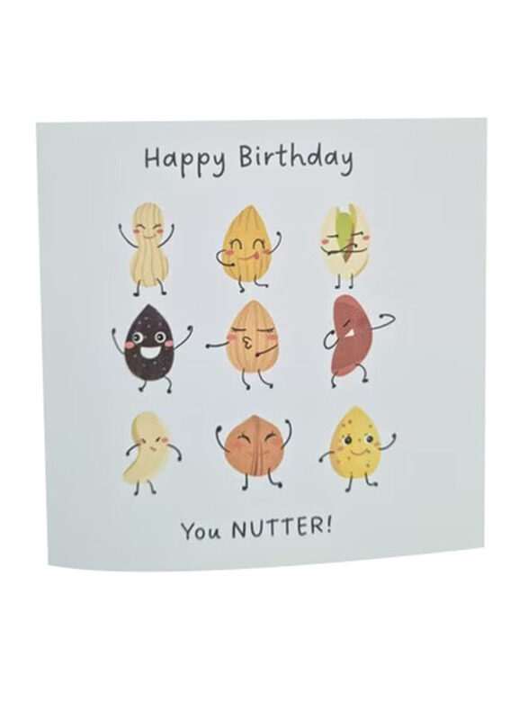 

Generic You Nutter Happy Birthday Greeting Card, Multicolour