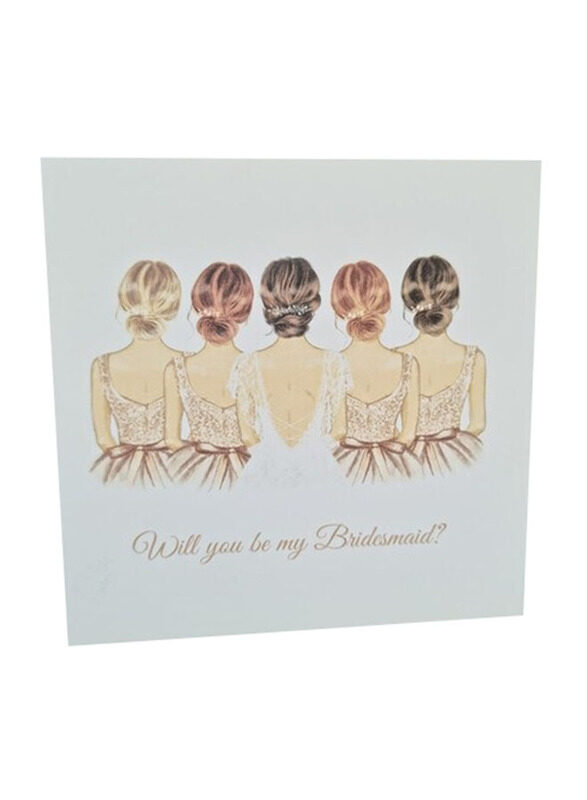 

Generic Will You Be My Bridesmaid Group of Girls Greeting Card, Multicolour