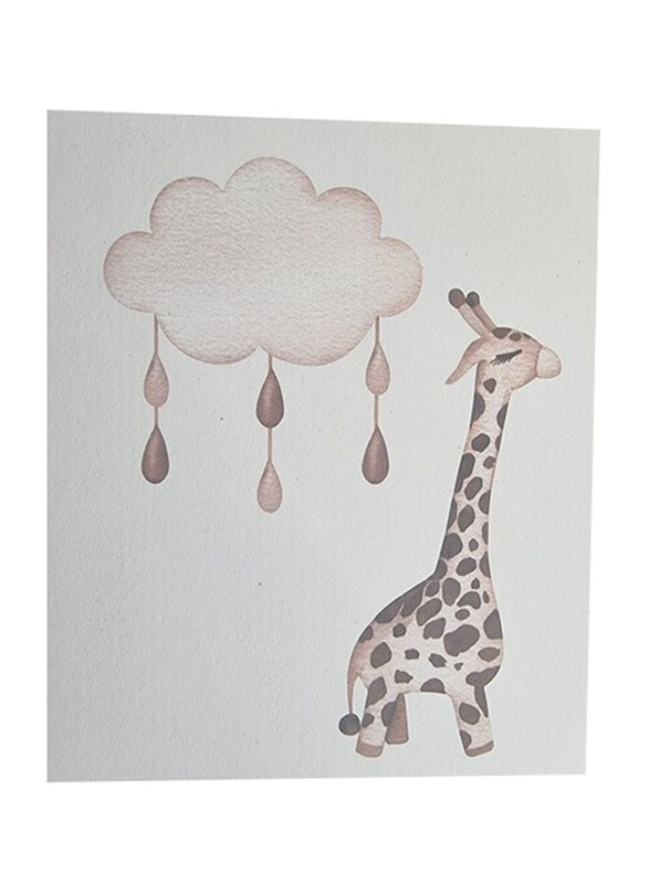 Giraffe Baby Greeting Card, Multicolour