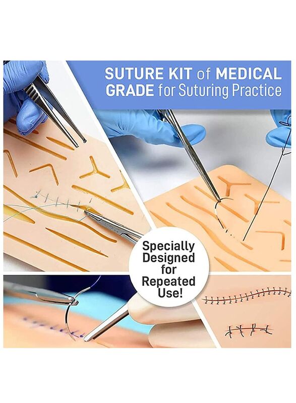 Bionex Suture Practice Kit for Medical Students, Multicolour
