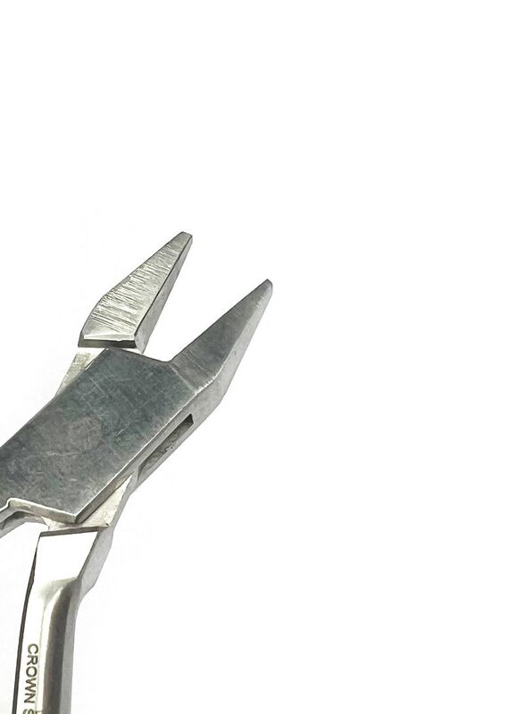 Crown Stainless Steel Orthodontics Dental Plier, Silver