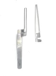 Crown Articulating Paper Miller Straight Forceps, Silver
