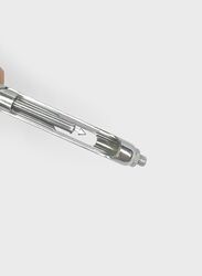 Crown Stainless Steel Diamond Tip Syringe, Silver