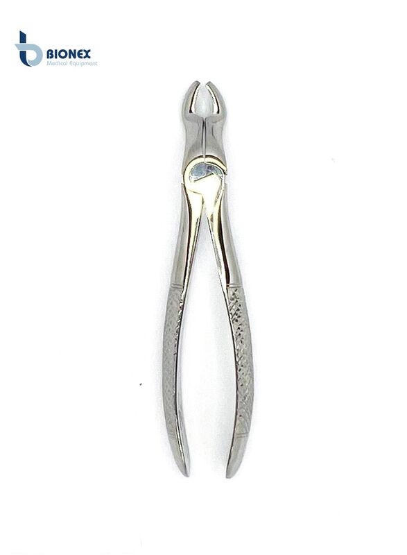 Bionex Medical Grade Upper Roots Bayonet Extraction Forceps, Silver