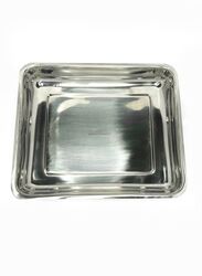 Crown Premium Stainless Steel Plate Tray, 3 Piece, Silver