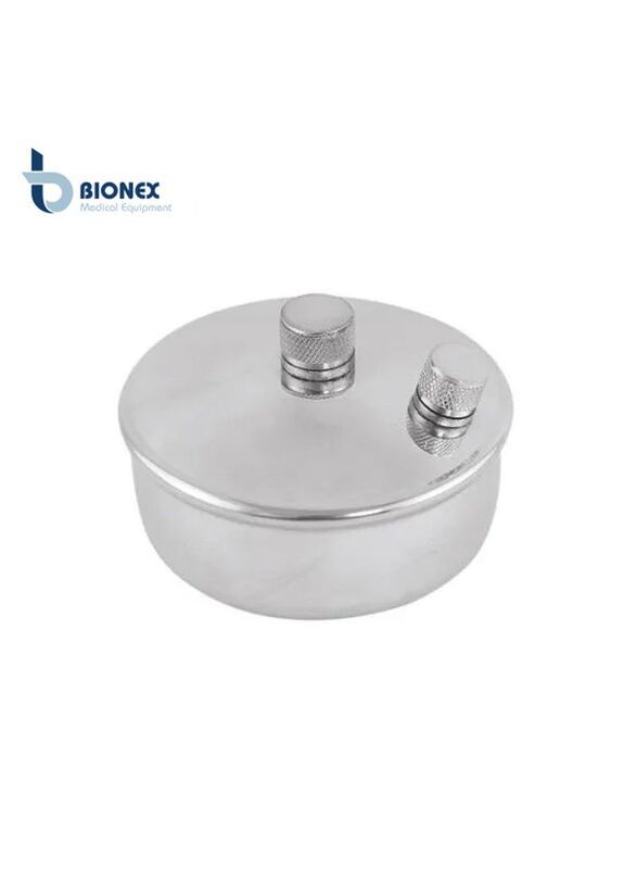 Bionex Stainless Steel Medical Spirit Lamp, Silver