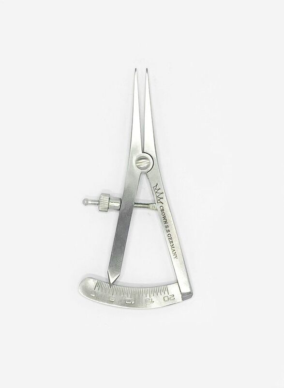 Crown Castroviejo Straight Caliper, Silver