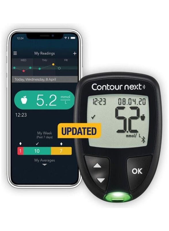 Contour Ascencia Next Care Blood Glucose Monitoring System, Black