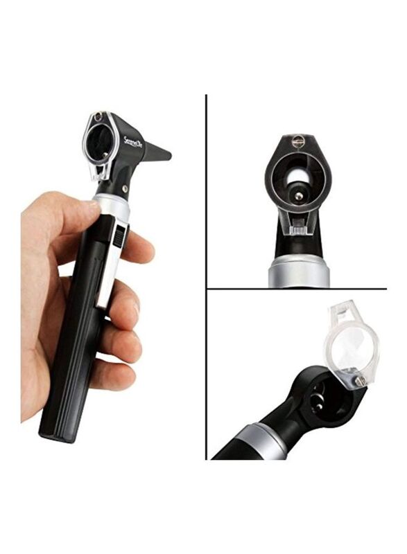 Serenelife Compact Otoscope Ear Checker, Black