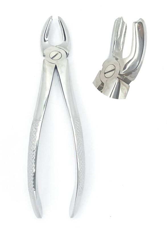 Crown Extracting Roots Forceps Upper Incisor, Silver