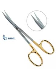 Bionex Surgical Stevens Tenotomy Scissor with Long Blades, Straight, Sharp Points, Yellow/Silver