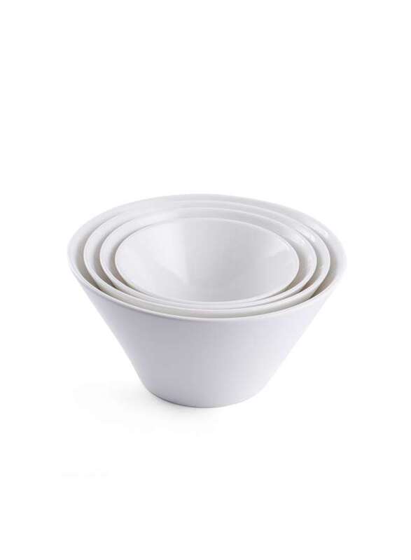 Porceletta Ivory Porcelain Bugle Bowl 15 cm