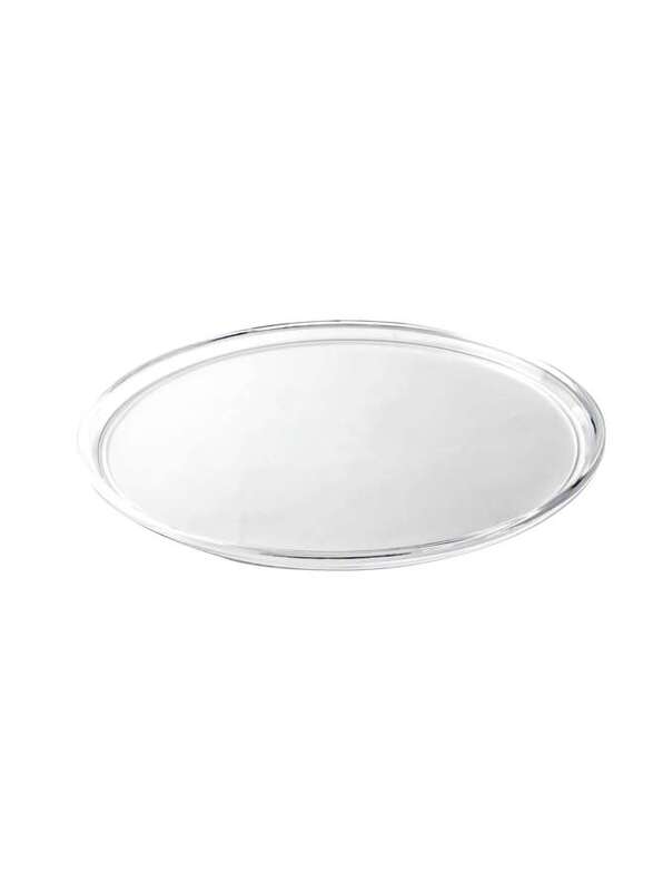 Acrylic Round Clear Rose Plastic Tray 38 cm