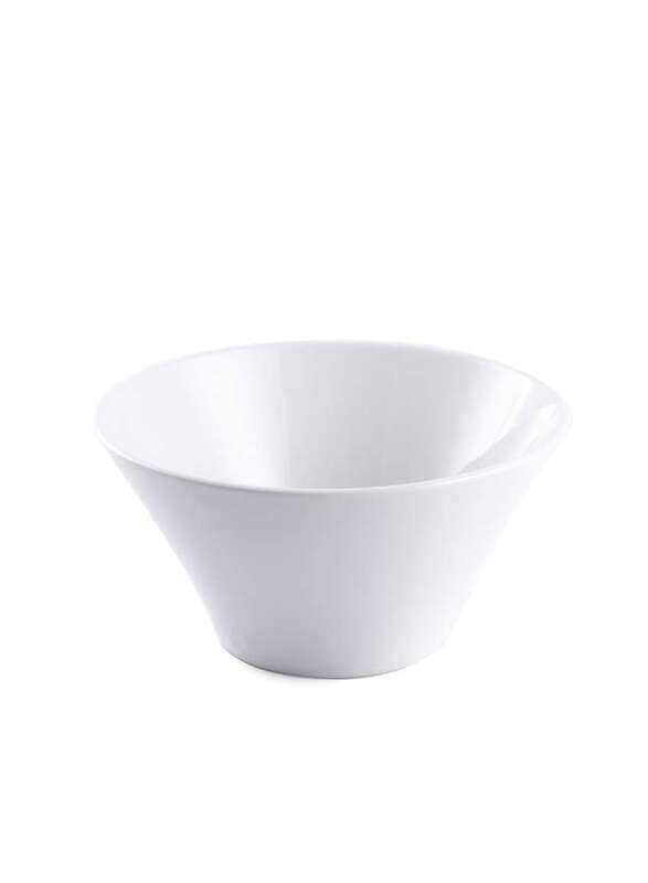 Porceletta Ivory Porcelain Bugle Bowl 15 cm