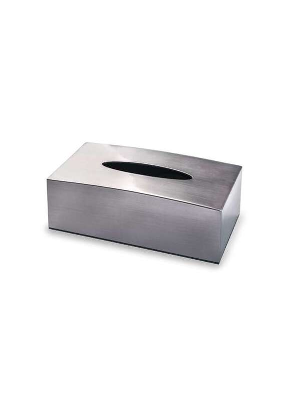 صندوق مناديل ورقية من الأكريلك بتصميم معدني
