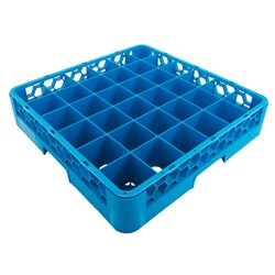 Jiwins Plastic 36-compartment Glass Rack Blue
