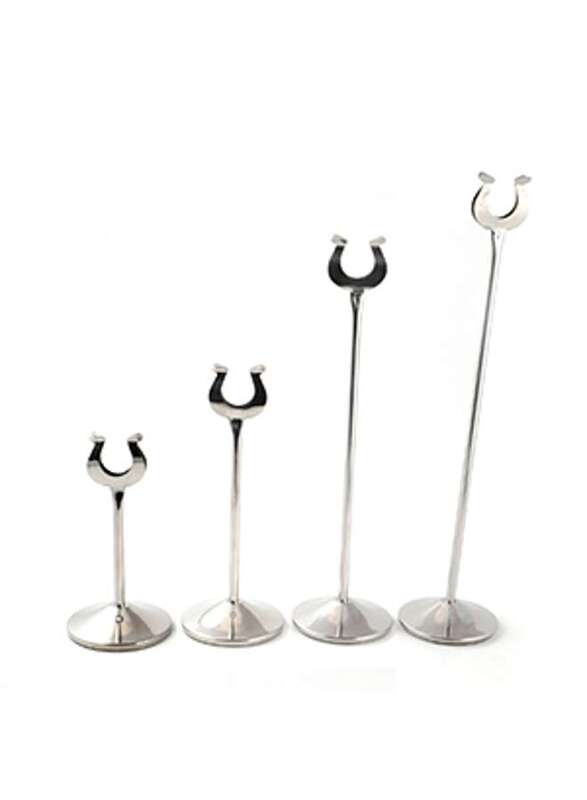 Stainless Steel Table Card Stand 14"