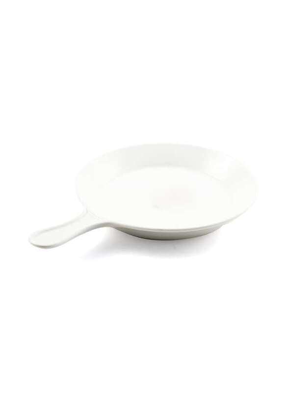 

Porceletta Ivory Porcelain Plate with Handle 10