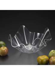 Vague Acrylic Rectangular Fruit Bowl Clear 65 cm