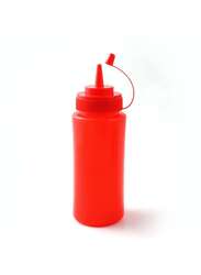Plastic 450 ml Sqeezer Red with Lid