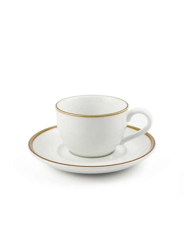 Porceletta Ivory Mocha Porcelain Coffee Cup & Saucer 80 ml
