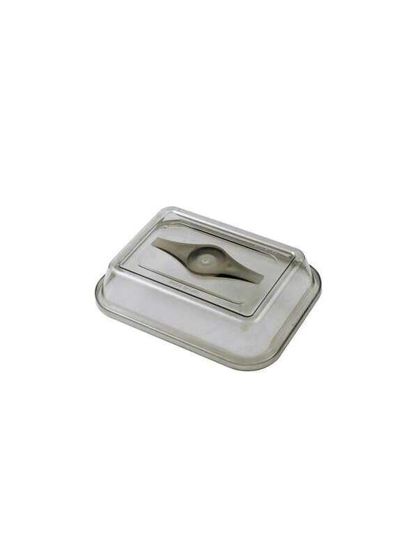 

Vague Plastic Small Reactangular Cover Smoke Color