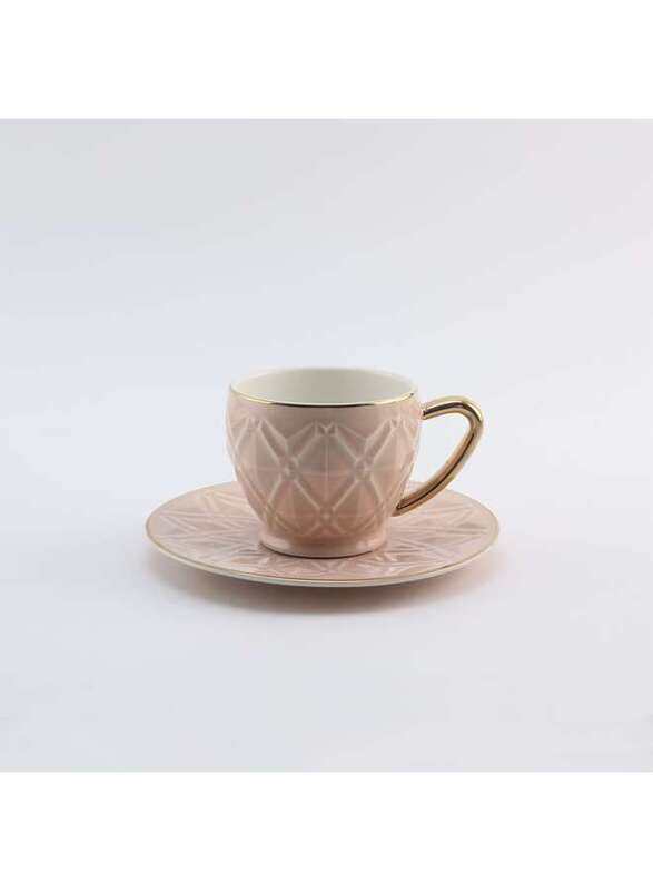 

Rose Porcelain Coffee Cup and Saucer 12 Pieces Set White 80 ml RS-1717