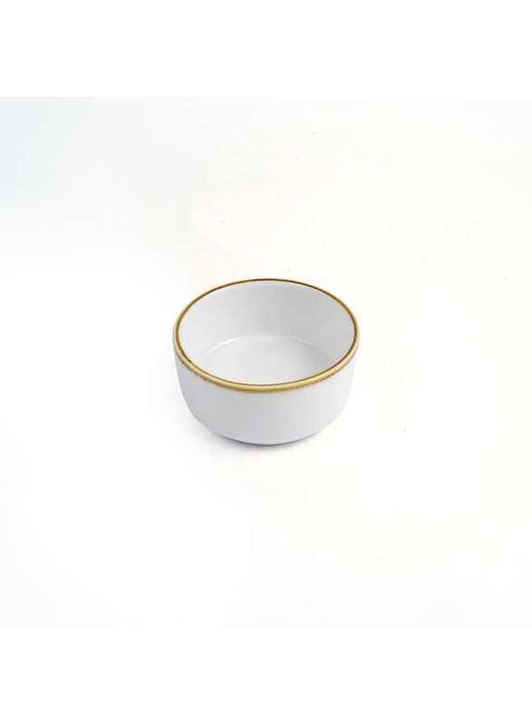 

Porceletta Ivory Mocha Porcelain Small Mezza Sauce Dish 6.5 cm / 2.5