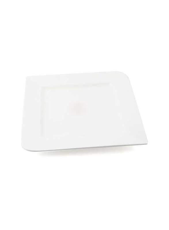 

Porceletta Ivory Porcelain Square Plate with Round Egdes 18 cm / 7