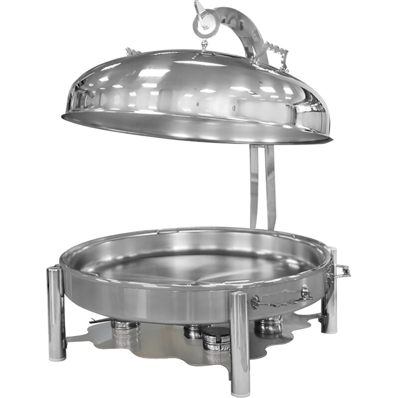 

Ozti Round Chafing Dish Silver Colour 60 cm with Hanger