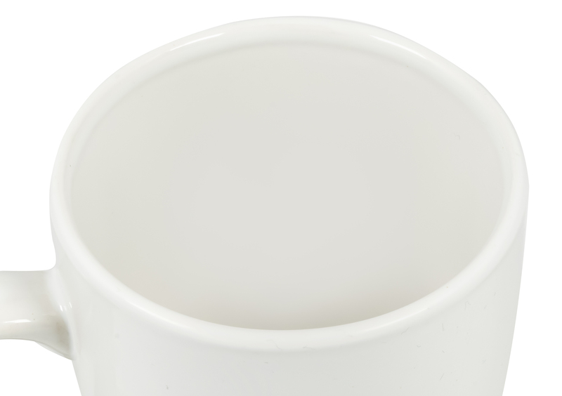 Decopor Stoneware White Color Mug 360 ml