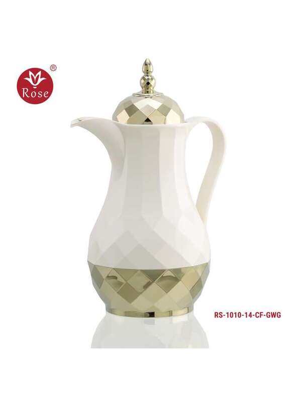 

Rose Gold & White Coffee Vacuum Flask 1.4 Liter RS-1010
