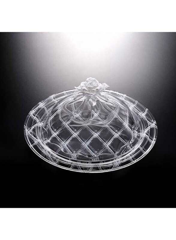 Vague Acrylic Round Serving Set 42.5 cm White Design