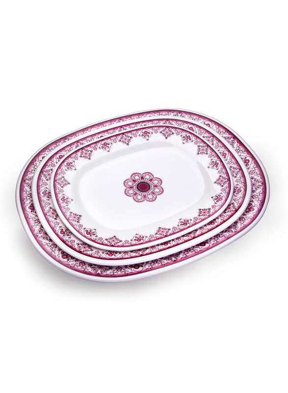 

Vague Melamine Oval Plate Dream 10