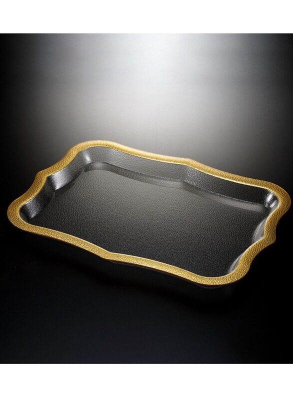 

Vague Acrylic Traditional Tray Golden Rim 55 cm