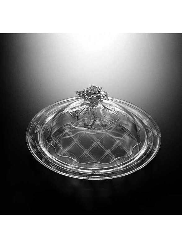 

Vague Acrylic Round Serving Set 37.5 cm Silver Design