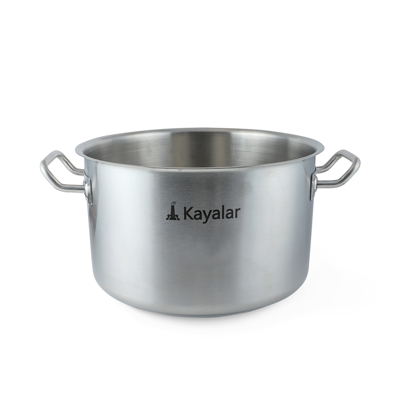 

Kayalar Stainless Steel Stew Pot Middle with Out Lid 10 Liter