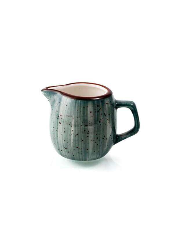 

Porceletta Green Color Glazed Porcelain Creamer 120 ml