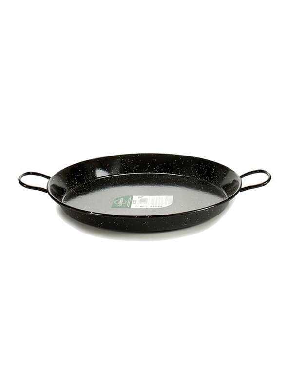 

La Dehesa Enameled Steel Paella Pan 38 cm Black