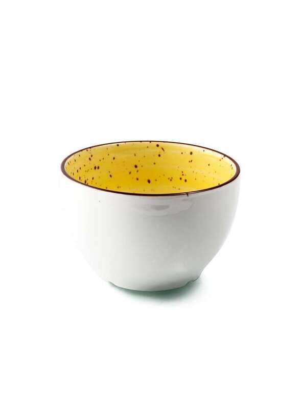 

Porceletta Yellow Color Glazed Porcelain Soup Cup 4