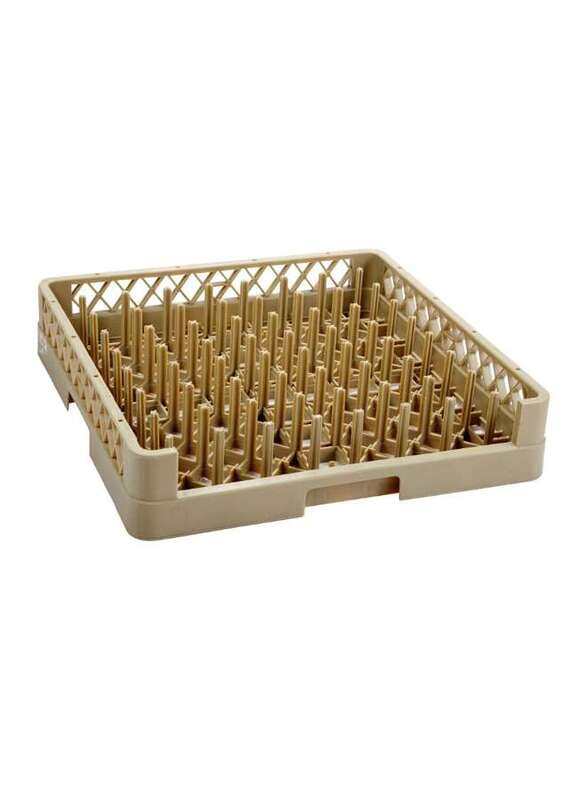 

Vague Plastic 64-Comartment Open Plate & Tray Rack Beige